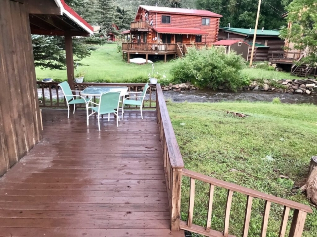 Wrap around deck